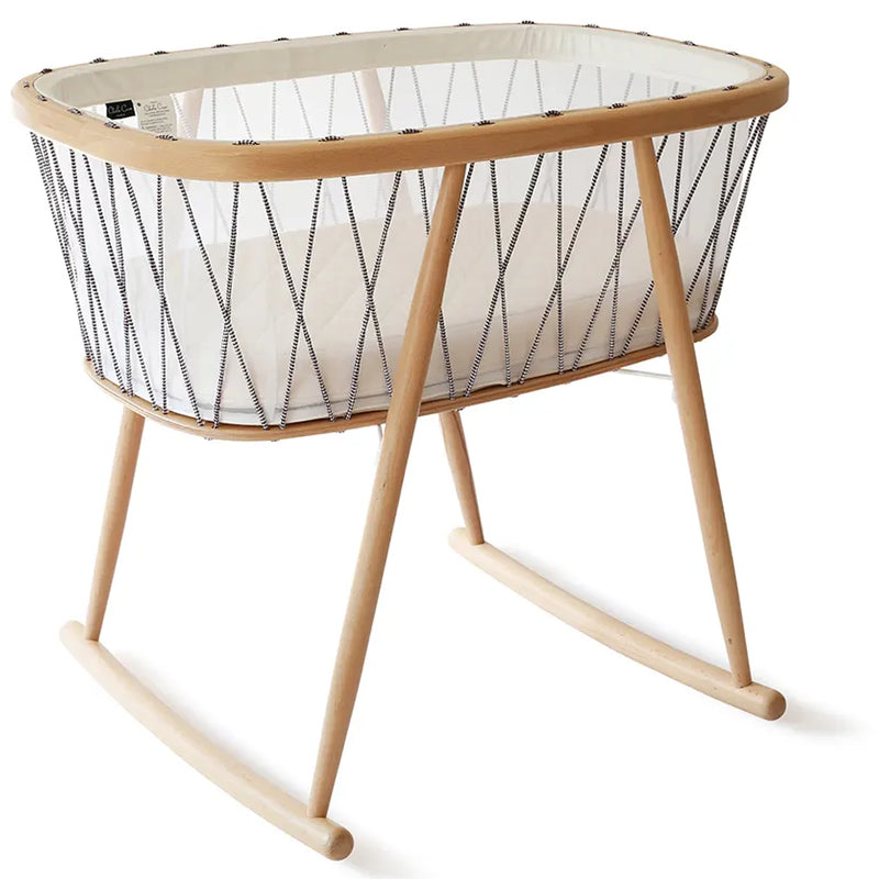 Peaceful minimalist room frames the Cradle KUMI by Charlie Crane in lichen with gentle appeal