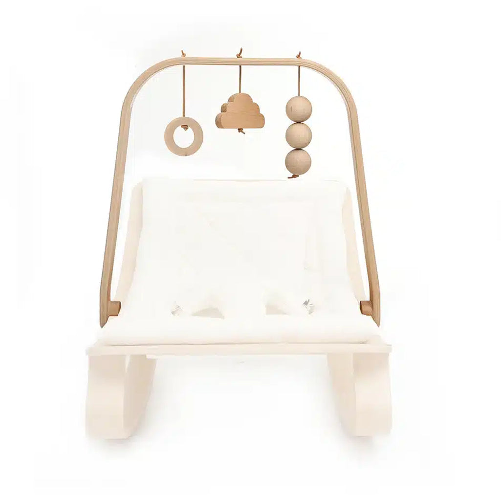 charlie crane beech mobile for sustainable levo baby bouncer 