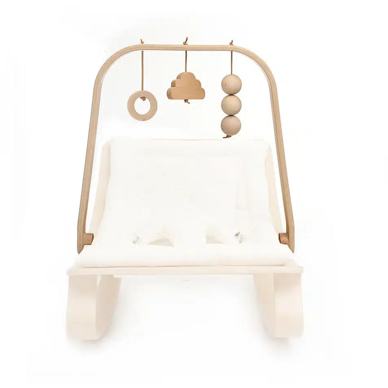 charlie crane beech mobile for sustainable levo baby bouncer 