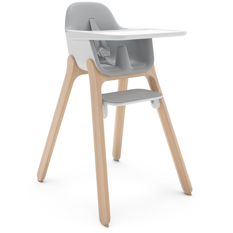 baby high chair with adjustable tray and fotorest