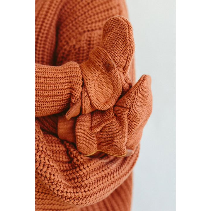 Goumikids Clay Knit booties for baby