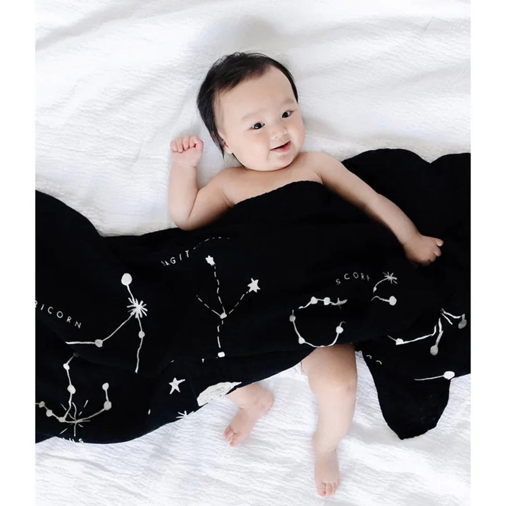 Clementine Kids baby swaddle in Astrology