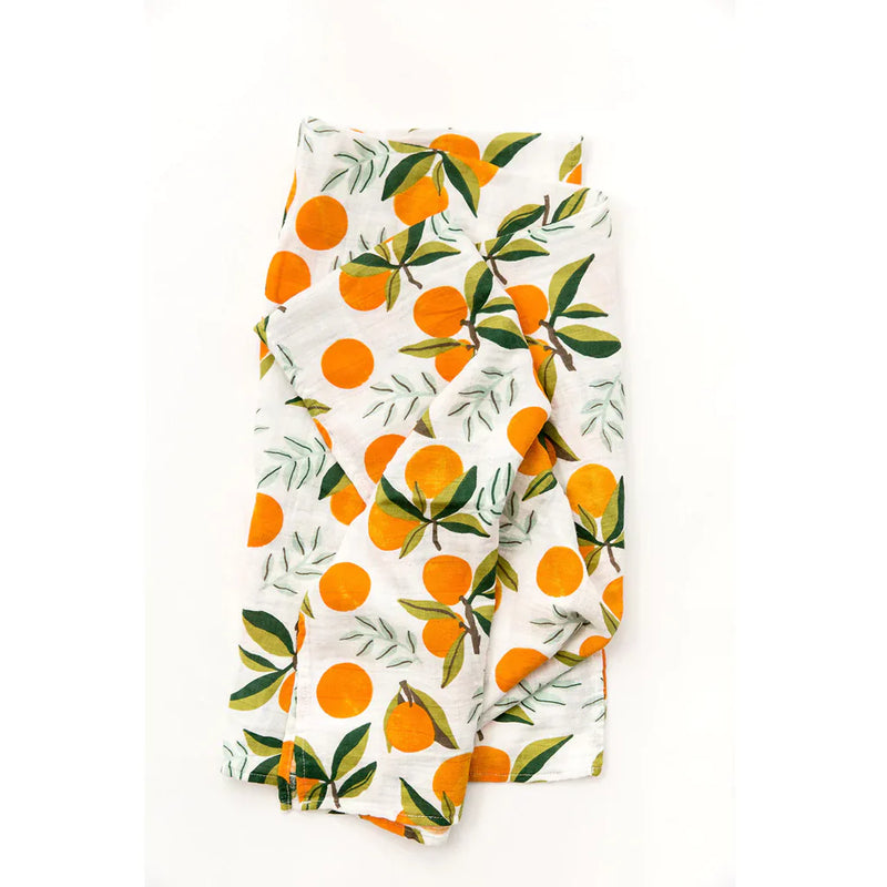 Clementine Kids muslin swaddle blanket in Clementine