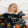 Clementine Kids Orange Blossom baby swaddle blankets