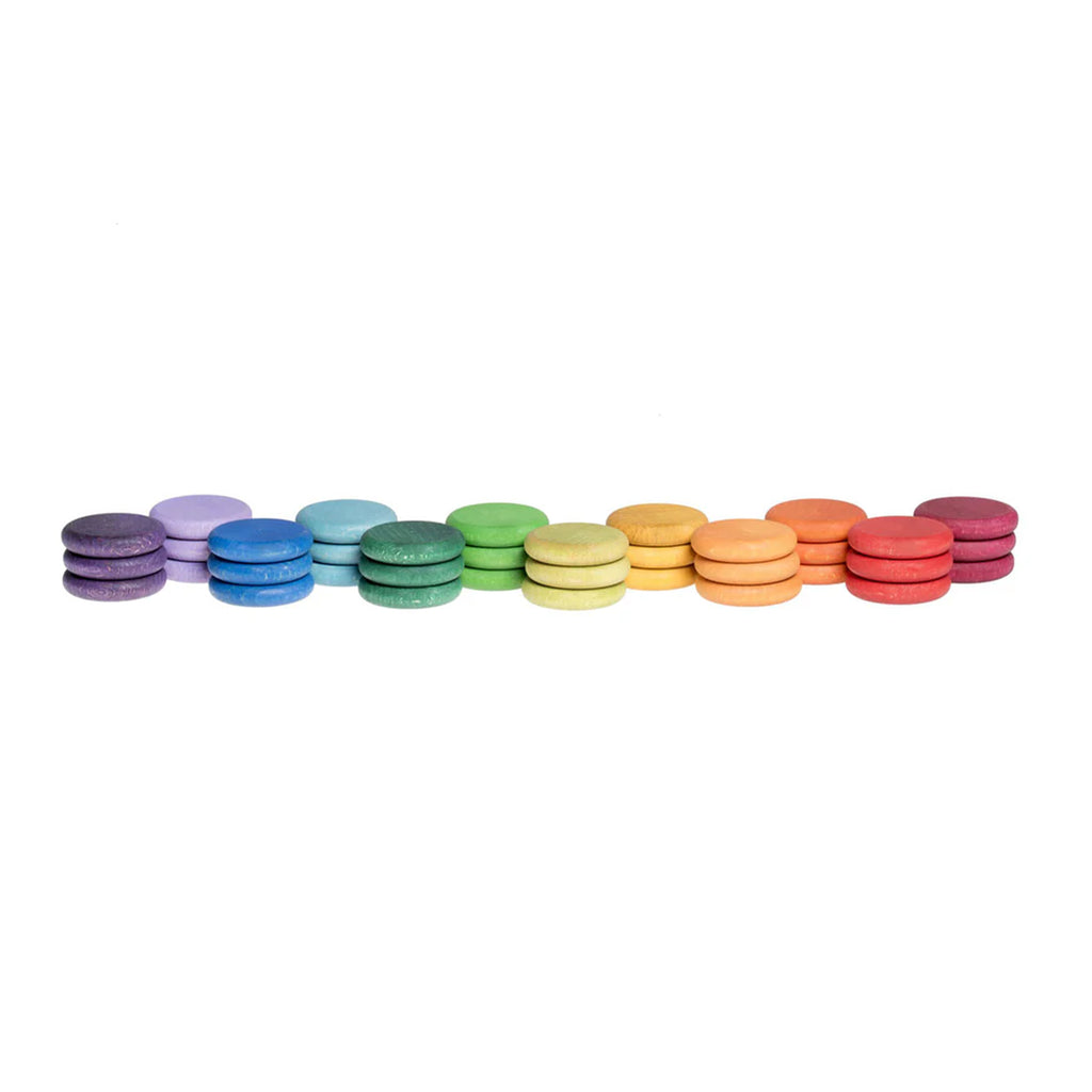 grapat rainbow coins wooden toys