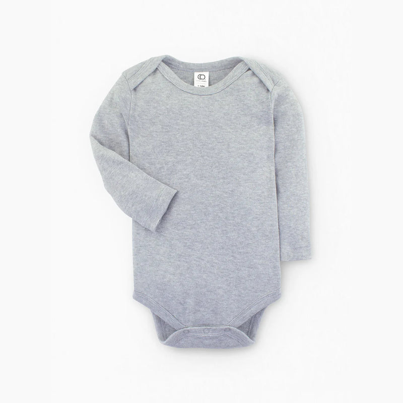 Classic Long Sleeve Bodysuit | Heather Grey