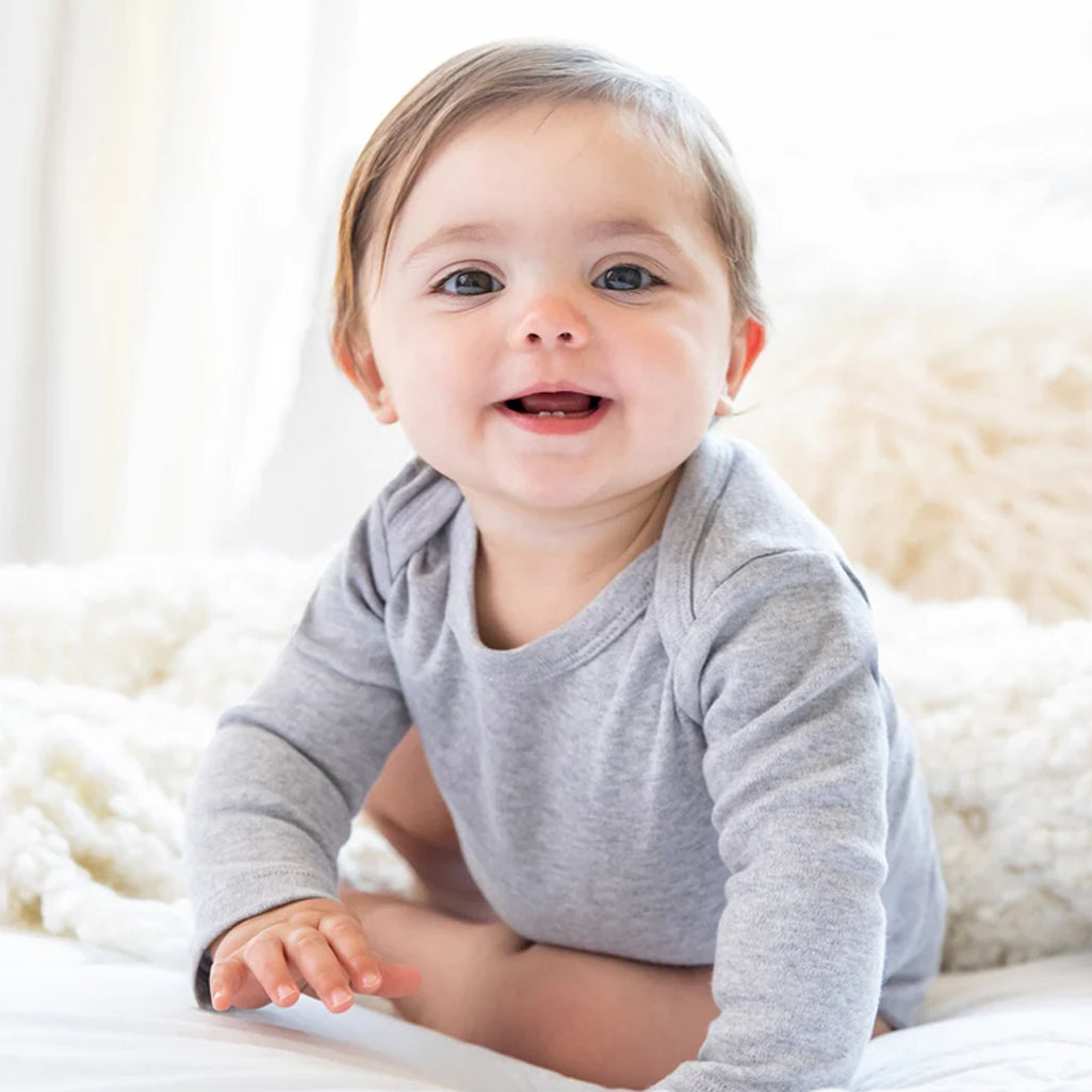 Classic Long Sleeve Bodysuit | Heather Grey