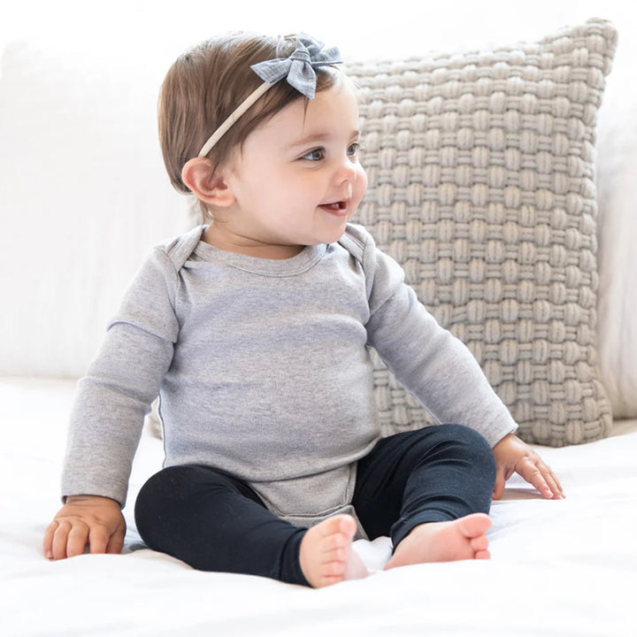 Classic Long Sleeve Bodysuit | Heather Grey