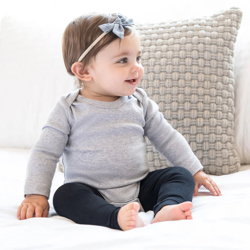 Classic Long Sleeve Bodysuit | Heather Grey