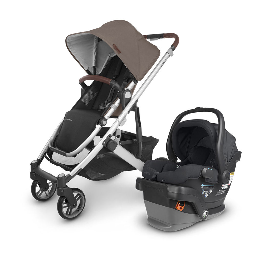 uppa baby cruz theo stroller with mesa infant car seat