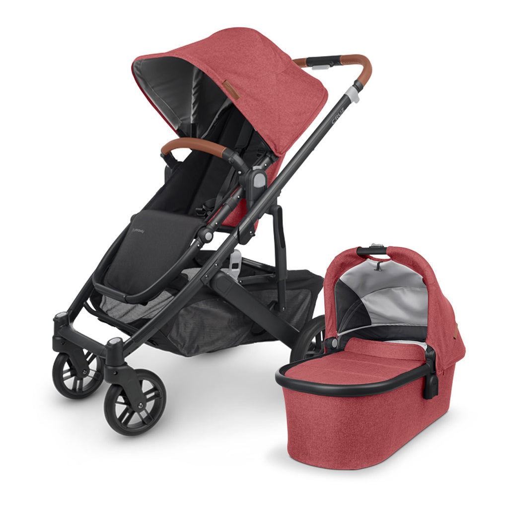 Cruz v2 Uppababy adaptable stroller in lucy red