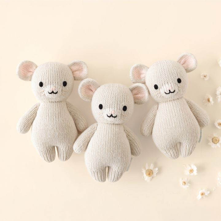 Sweet Cuddle + Kind Baby Mouse plush toy, perfect stuffed toy for babies and young kids