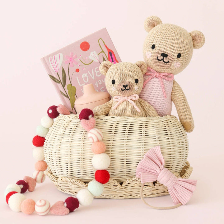 With a tiny bow and gentle fur, this bear from the Cuddle + Kind Baby Animals line is a cute favorite among stuffies.