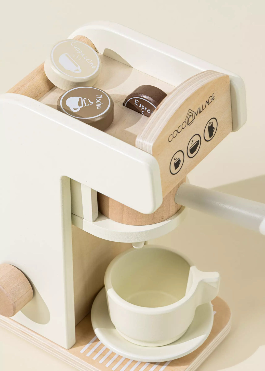 Coco Village wooden play kitchen coffee maker