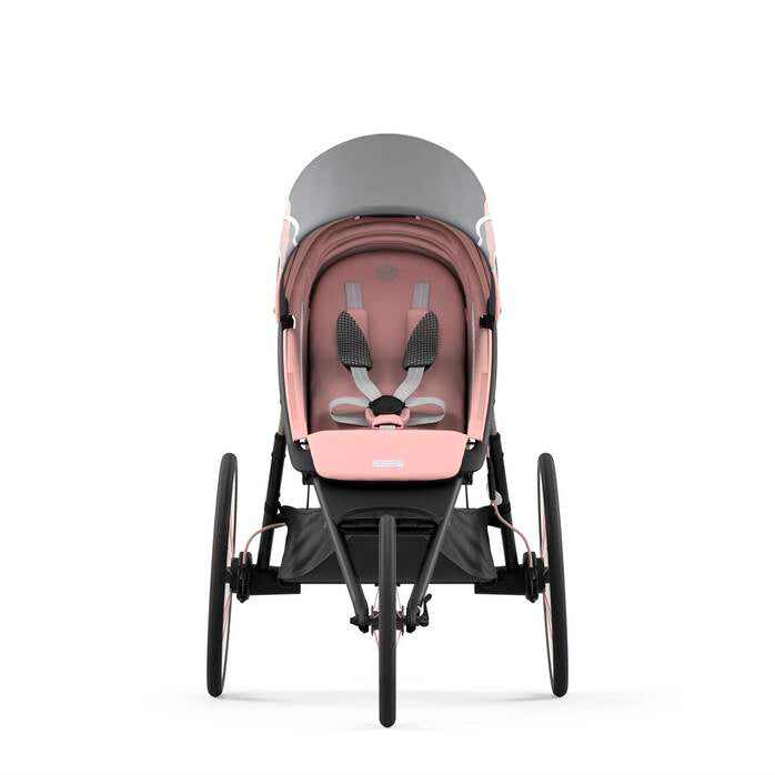 CYBEX Avi toddler stroller in Silver Pink with Black and Pink details, blending comfort and style.