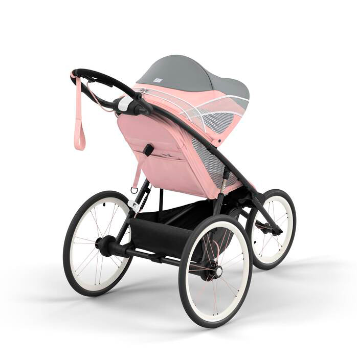 CYBEX Avi umbrella stroller in Silver Pink with Black and Pink details, offering a compact and stylish option.