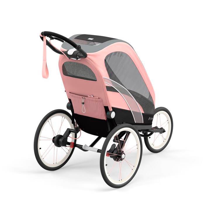 Cybex Zeno pink stroller child bike trailer