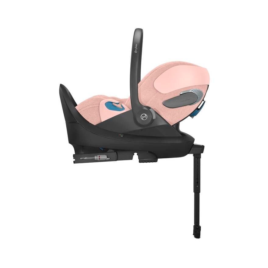 Cybex Cloud T Infant Car Seat in Peach Pink—best infant car seats with energy-absorbing shell.