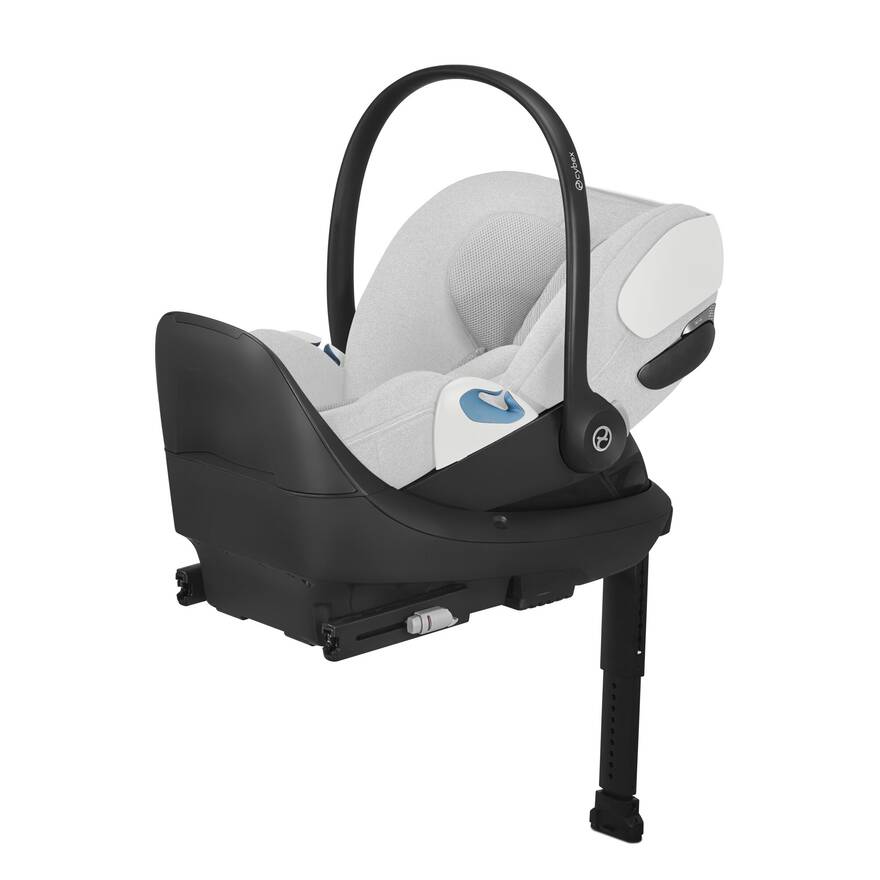 Cybex Cloud T Infant Car Seat in Sepia Black—car seat for infants with breathable mesh fabric.