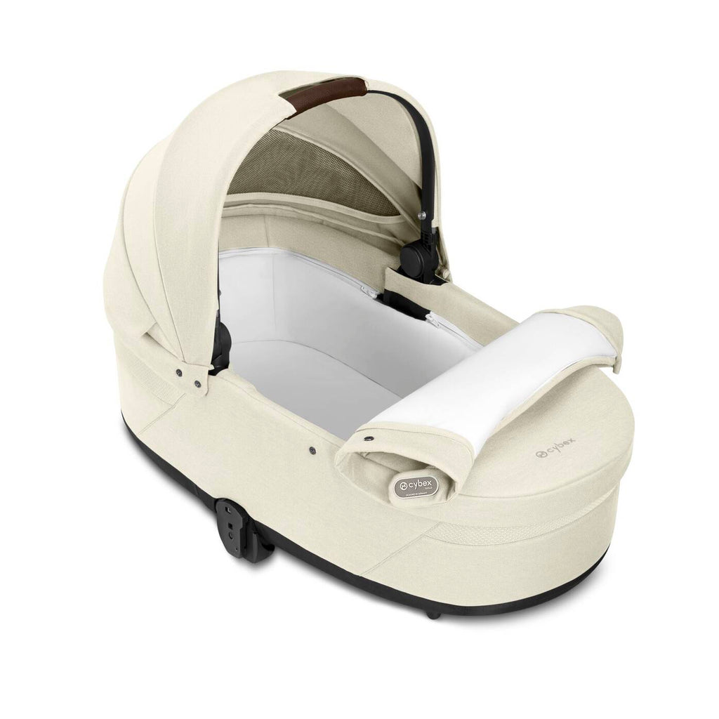 Cybex Cot S in Ocean Blue – sleek and functional 3-in-1 stroller, bassinet, and car seat combo.