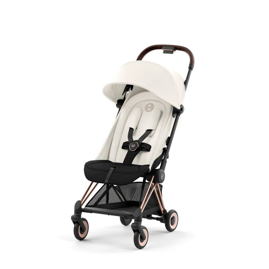 Black and Pink Cybex Coya, designed for hassle-free travel and baby comfort.