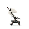 Chrome Dark Brown + Sepia Black Cybex Coya, ideal for parents seeking a travel system stroller.