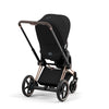 CYBEX e-Priam frame in Black, a versatile and timeless stroller frame.