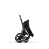 CYBEX e-Priam frame in Brown, a stroller frame that enhances both style and function.