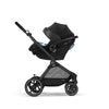 Cybex EOS stroller in Moon Black, lightweight and versatile. 2 in 1 stroller wagon for all-terrain comfort.