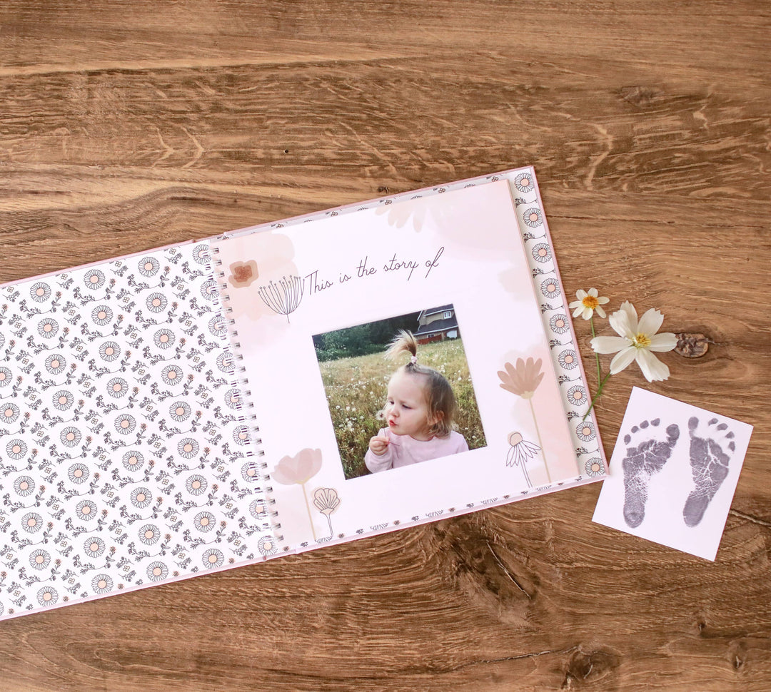 Luxury Baby Memory Book | Wildflower Meadow