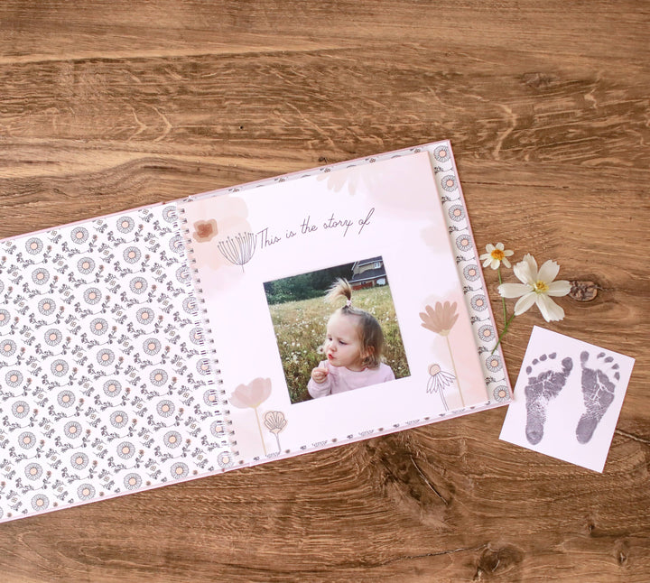 Luxury Baby Memory Book | Wildflower Meadow