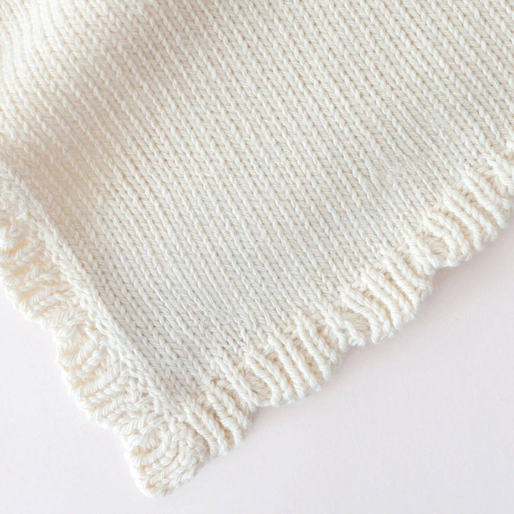 Baby Lamb Lovey by Cuddle + Kind — luxuriously soft hand-knit security blanket for infants