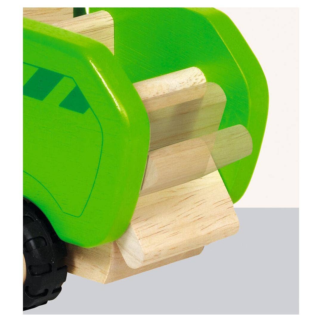Montessori recycling truck with movable flap by Goki
