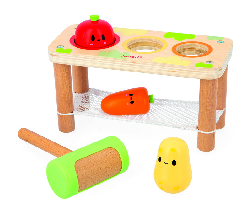 Janod Tap Tap Farm Vegetables for infants learning