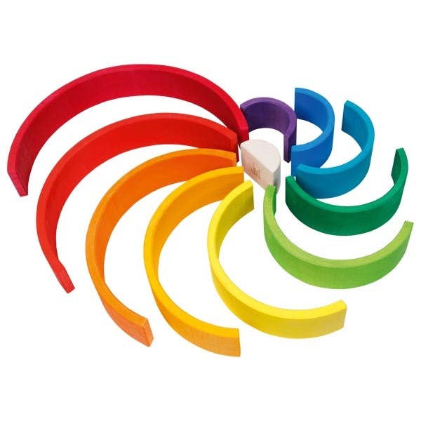 wooden handcrafted goki rainbow blocks 