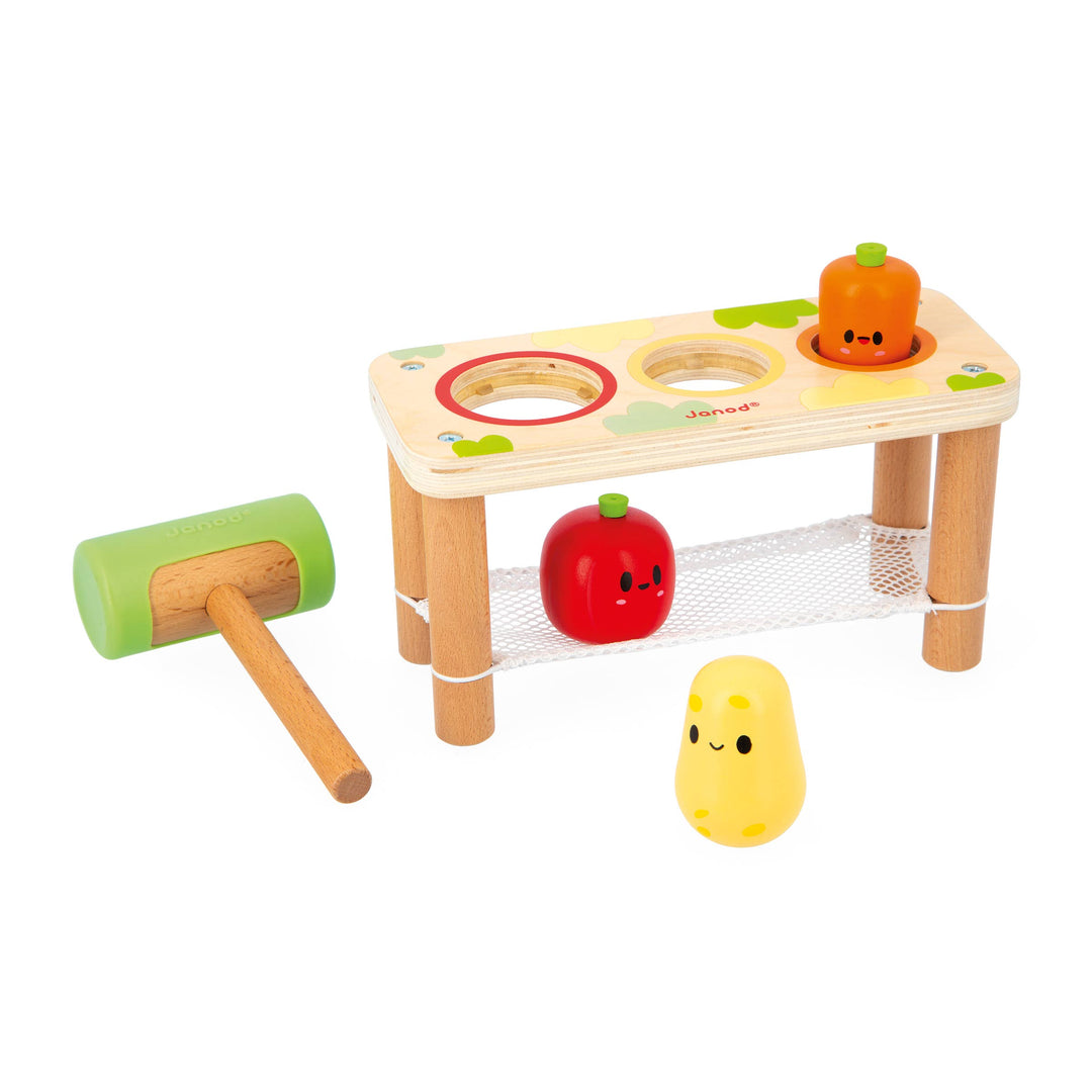Pretend play Janod Tap Tap Farm Vegetables fun