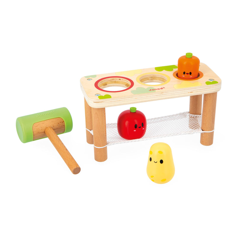Pretend play Janod Tap Tap Farm Vegetables fun