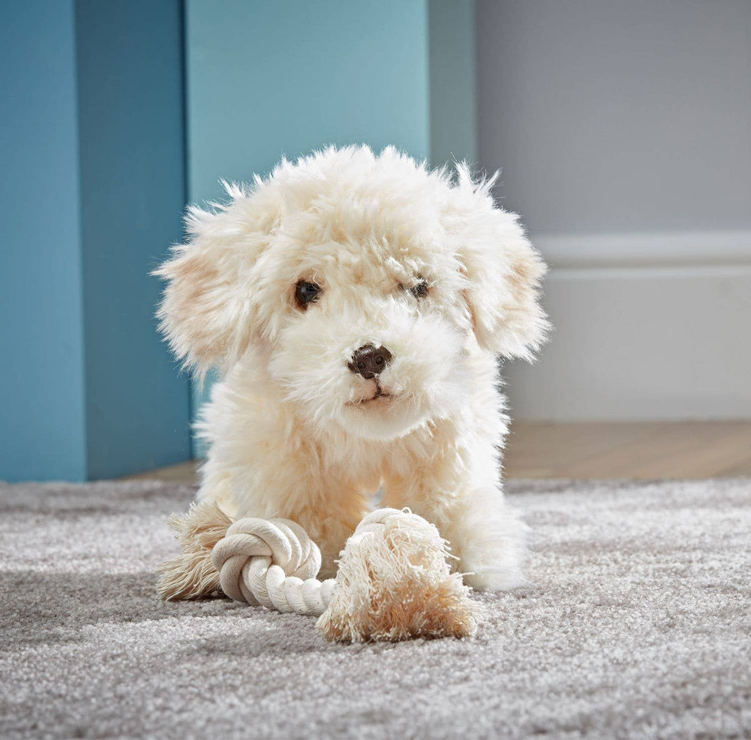 Soft and adorable, the Keycraft Living Nature Labradoodle Plush Stuffed Animal Toy makes a perfect plushie gift.