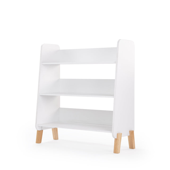 Toddler bookshelf for the nursery: dadada Muse in White + Natural