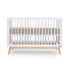 dadada Soho Crib convertible bed in white natural for toddlers and babies as they grow. Best baby cribs