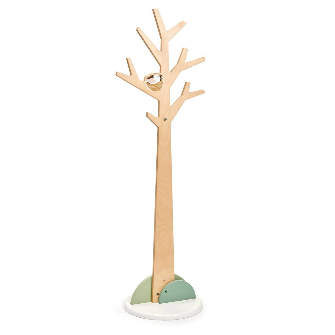 Perfect for playrooms, the Tenderleaf Toys Forest Coat Stand is a Montessori toy that encourages tidy habits.