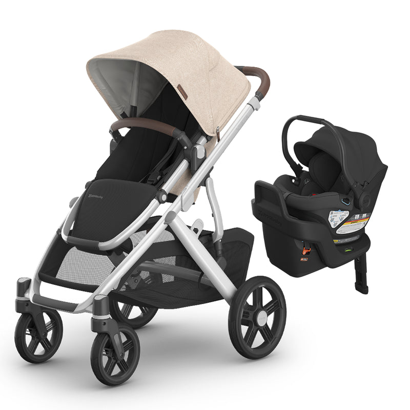 UPPAbaby Declan Vista V3 stroller with Jake Aria baby Carseat