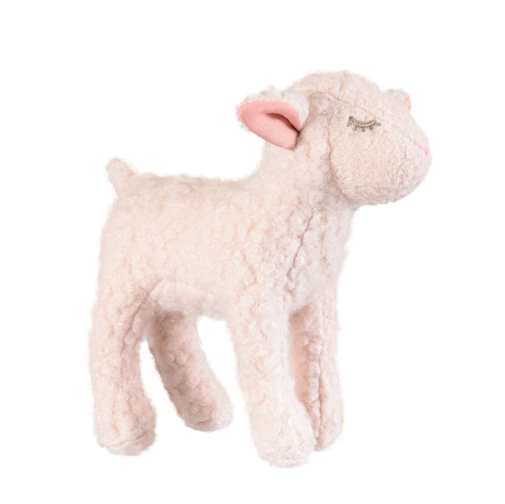 Side view of the Egmont Mary Pull Along Toy, a sweet wooden companion among favorite kids toys for playtime