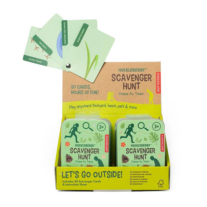 Huckleberry Scavenger Hunt children's outdoor game in package