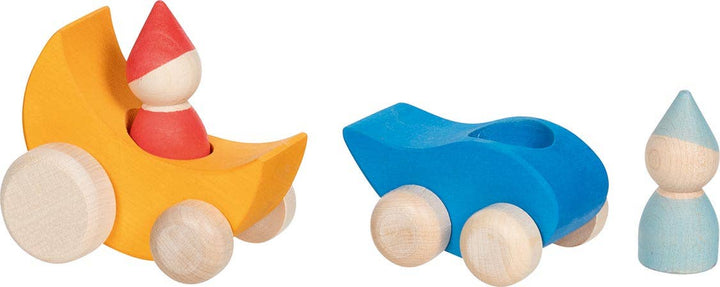 non toxic moon and water drop shaped goke toy cars 