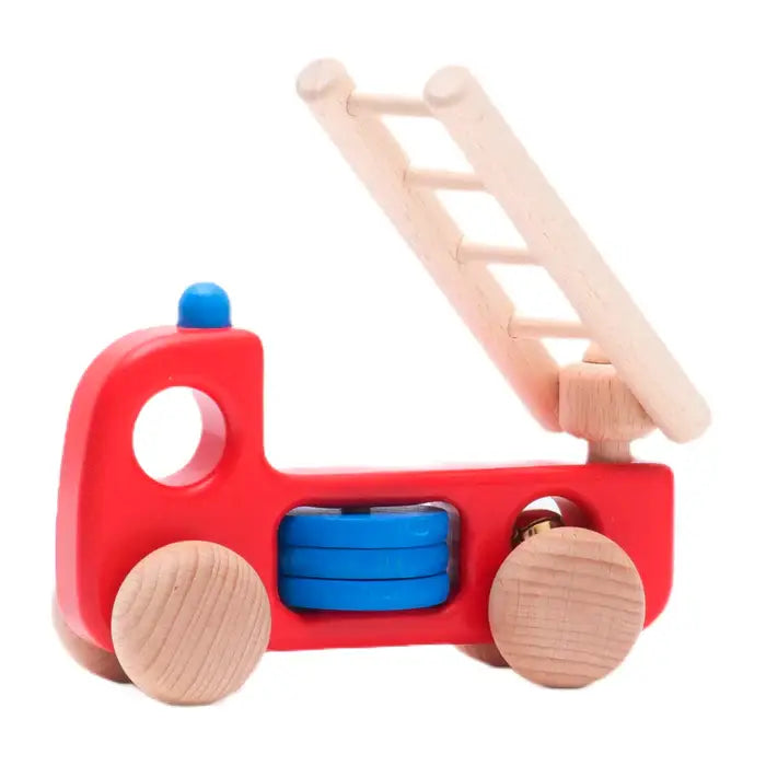 BAJO  wooden fire truck toy for baby 