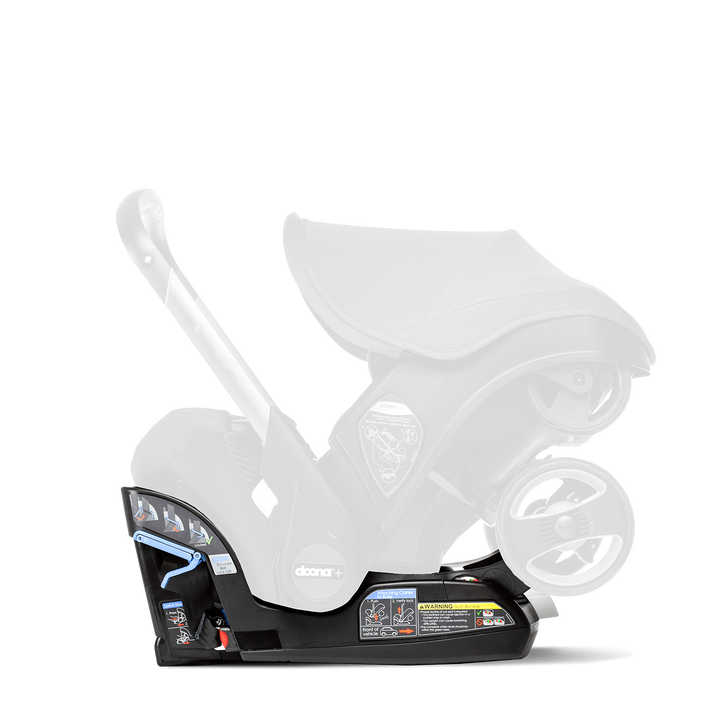 Side view of the Doona LATCH base with greyed-out details, essential for installing your car seat stroller safely.