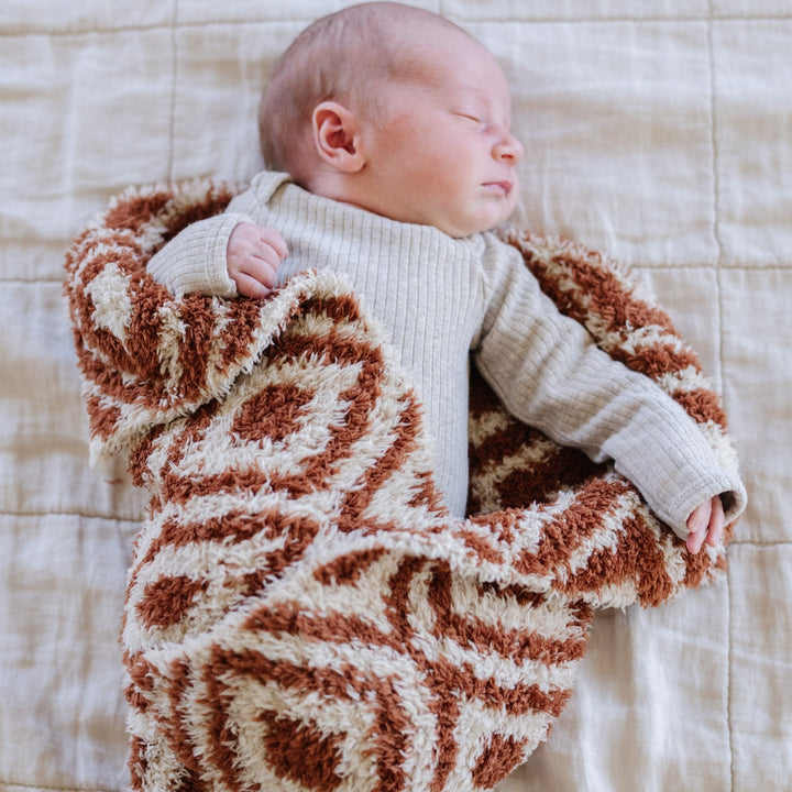 Gentle warmth meets timeless design in the Khmer Saranoni Double-Layer BAMBONI¨ Mini Blanket, the best blanket for toddler comfort.