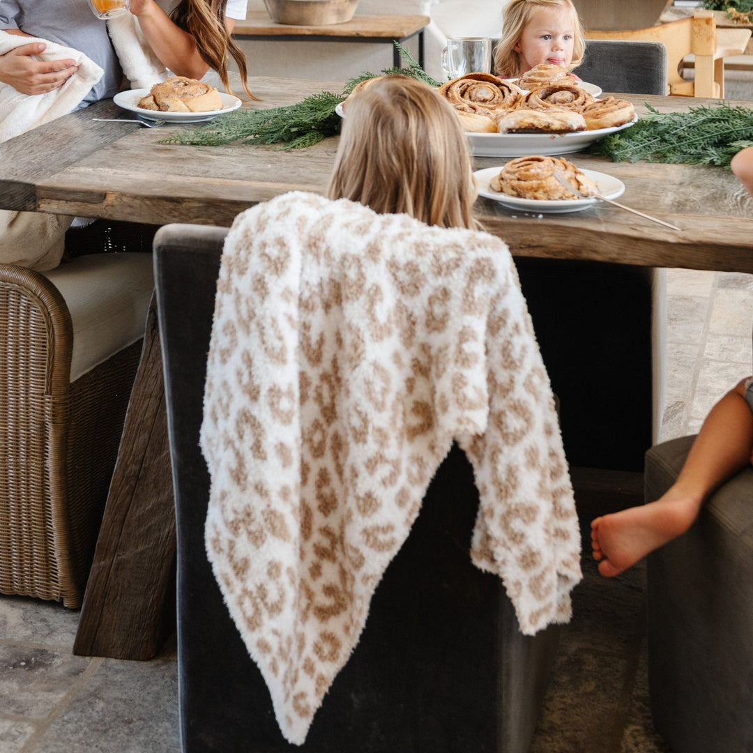 Saranoni Double-Layer BAMBONI¨ Toddler Blankets in Tan Leopard is a perfect pick when searching for baby boy blankets.