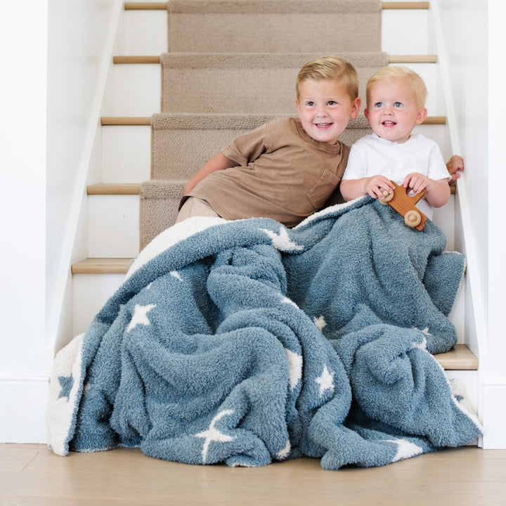 Cuddle-ready Saranoni Double-Layer BAMBONI¨ Toddler Blankets in Nightfall is a great pick for baby girl blankets.